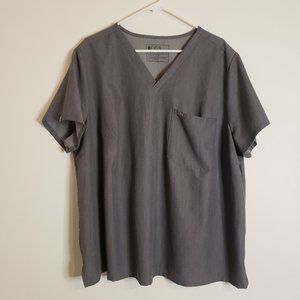 Figs Graphite Catarina One-Pocket Scrub Top 4XL